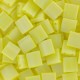 Miyuki tila 5x5mm beads - Opaque yellow matted ab TL-404FR